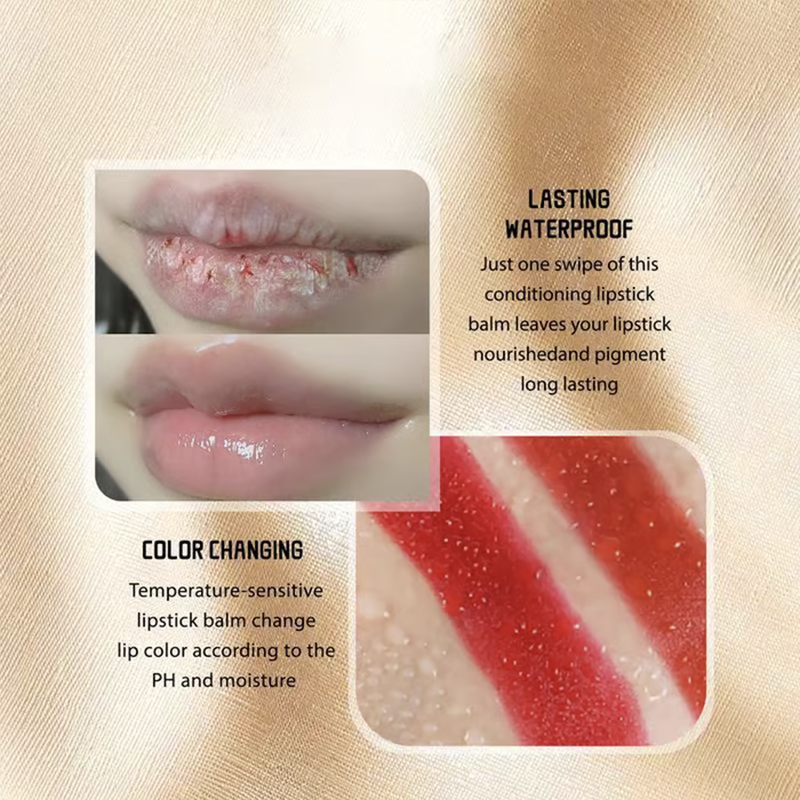 🎁- ✨Transferproof Color-Changing Lipstick💄CrystalClear Color Alchemy 💋 Auto-Tints on Contact!