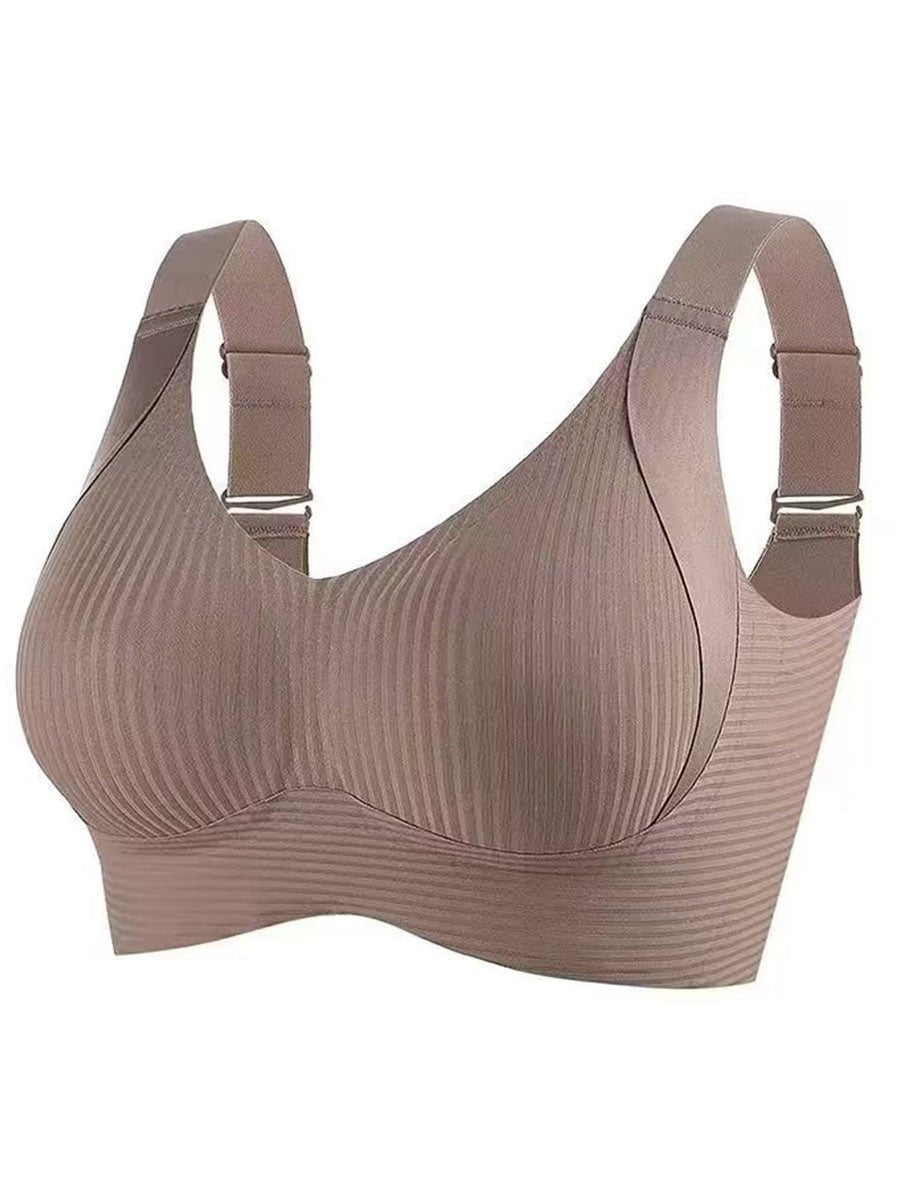 🎁Last Day Buy 1 Get 3 Packs💕Women's Ribbed Push Up Adjustable Wireless Bra