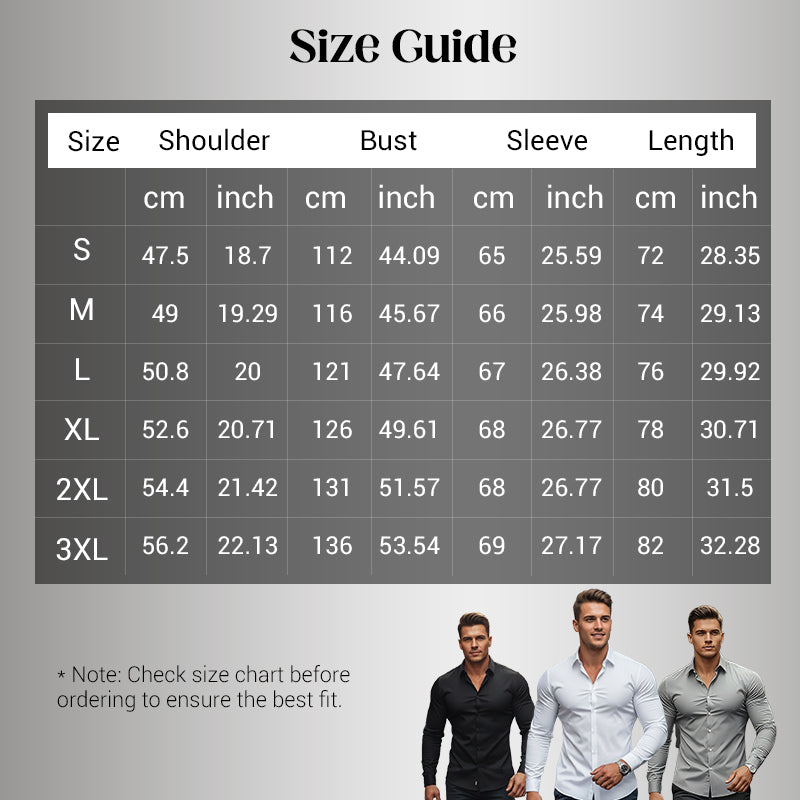 🔥Black-Friday-Mega-Angebot – 50 % Rabatt!🔥Men's Solid Color Lapel Long Sleeve Button-Down Shirts