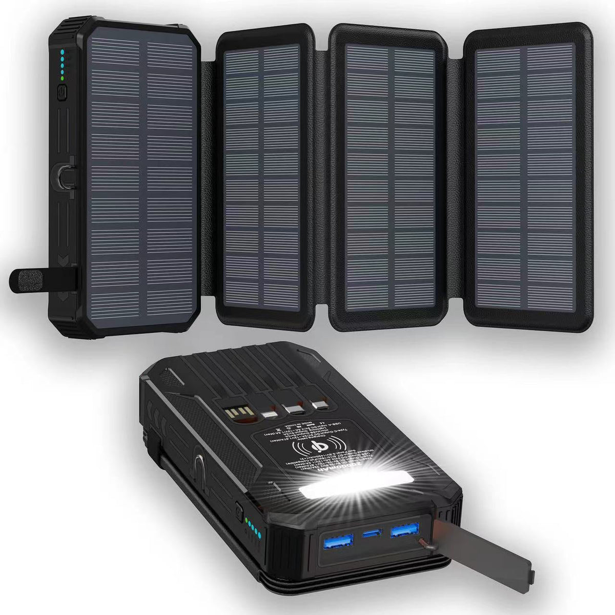 ☀️ LIMITED-TIME 50% OFF! 🔦 Portable Solar Power Bank – Solar Charging, Dual LED Lights, Outdoor Ready ✨
