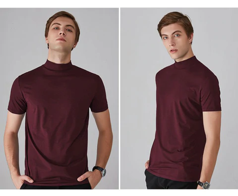 ๐๐2026 Hot Sale - 49% OFF๐High Neck Slim Fit T-shirt for Men