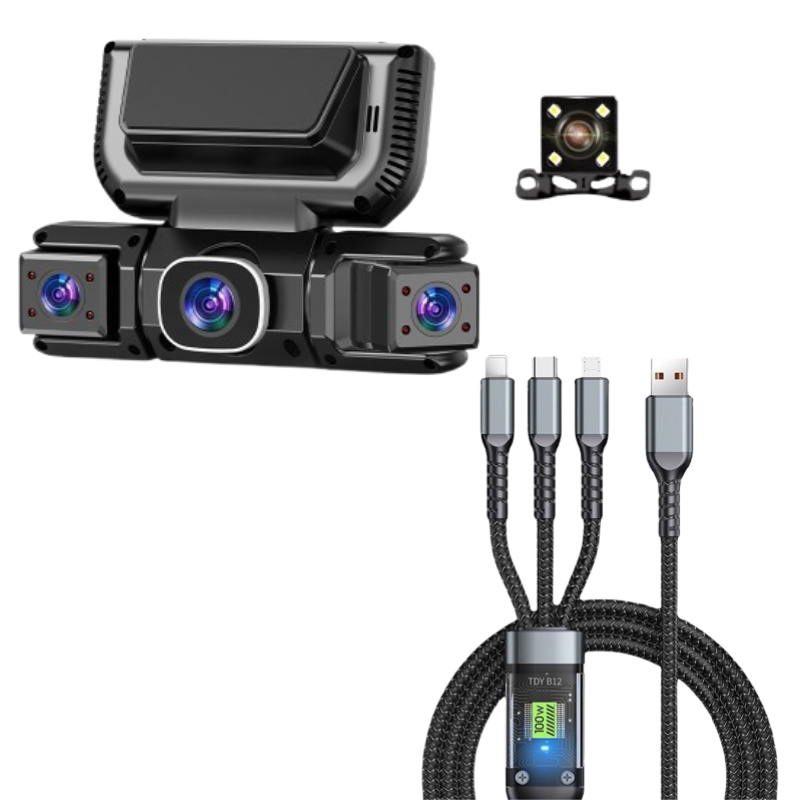 🔥HOT SALE NOW🚗 360° all-around protection—drive with confidence, worry-free recording! ✨4-Channel 360° Dash Cam