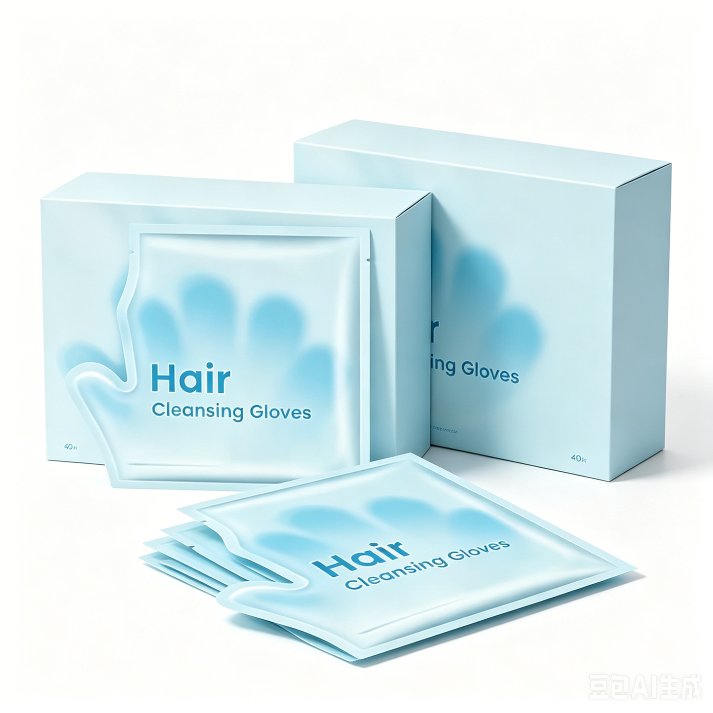 Rinse-Free Hair Cleansing Gloves for Oil Control (10-Pack)