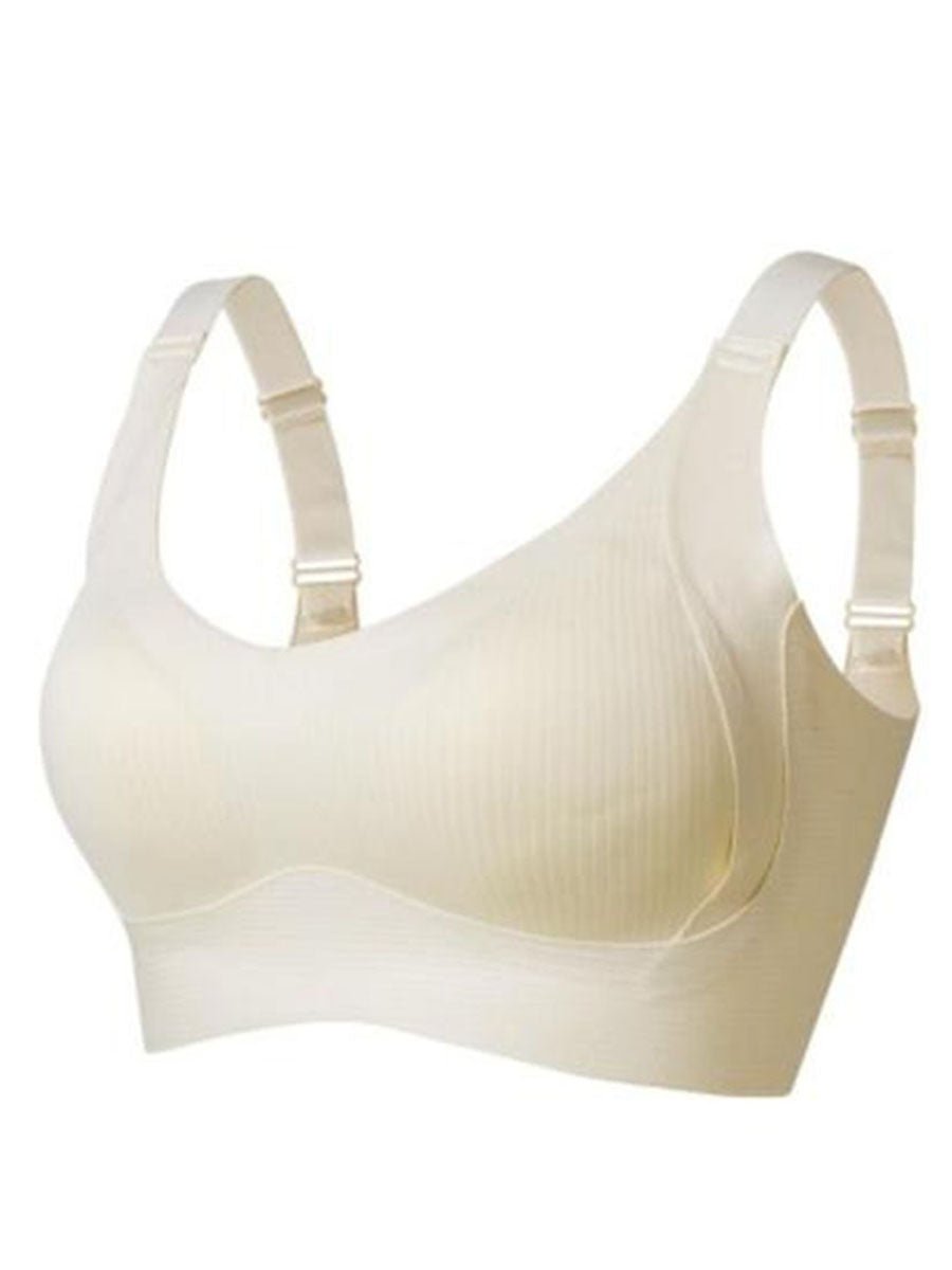 🎁Last Day Buy 1 Get 3 Packs💕Women's Ribbed Push Up Adjustable Wireless Bra