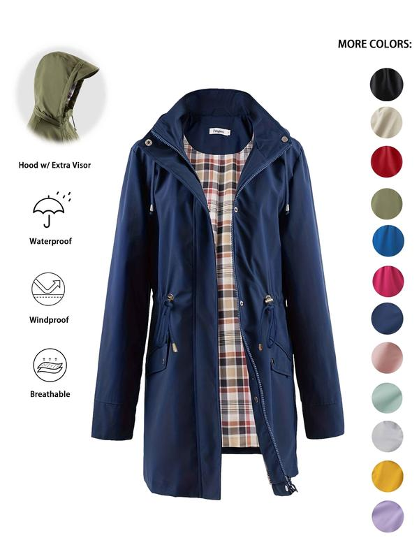 ⏰LAST DAY SALE 50% OFF✨Womens Chic. Lightweight. Waterproof Jacket 🍃🧥-Unleash Style and Durability in Any Storm!