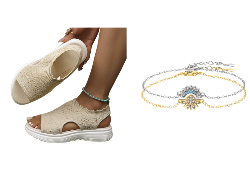 👡🌬️ Women's Breathable Knit Platform Sandals – Lightweight and Soft ✨