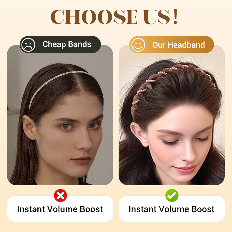 🔥Hot Sale🔥Vintage High Cranium Artificial Pearl Hairband(50% OFF)
