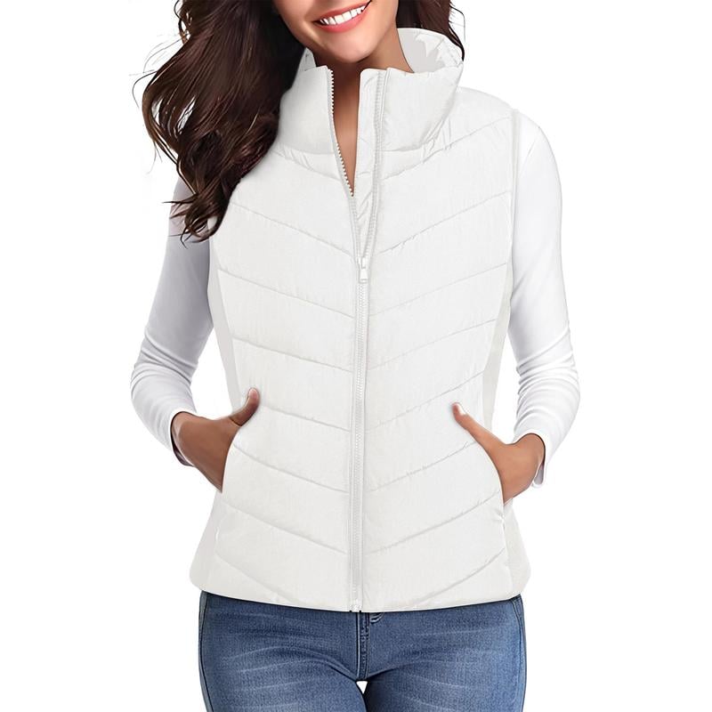 šHOT SALE 50% OFFāØļøWomens Sleeveless Zip Up Puffer Vestš-Cozy Without Bulk