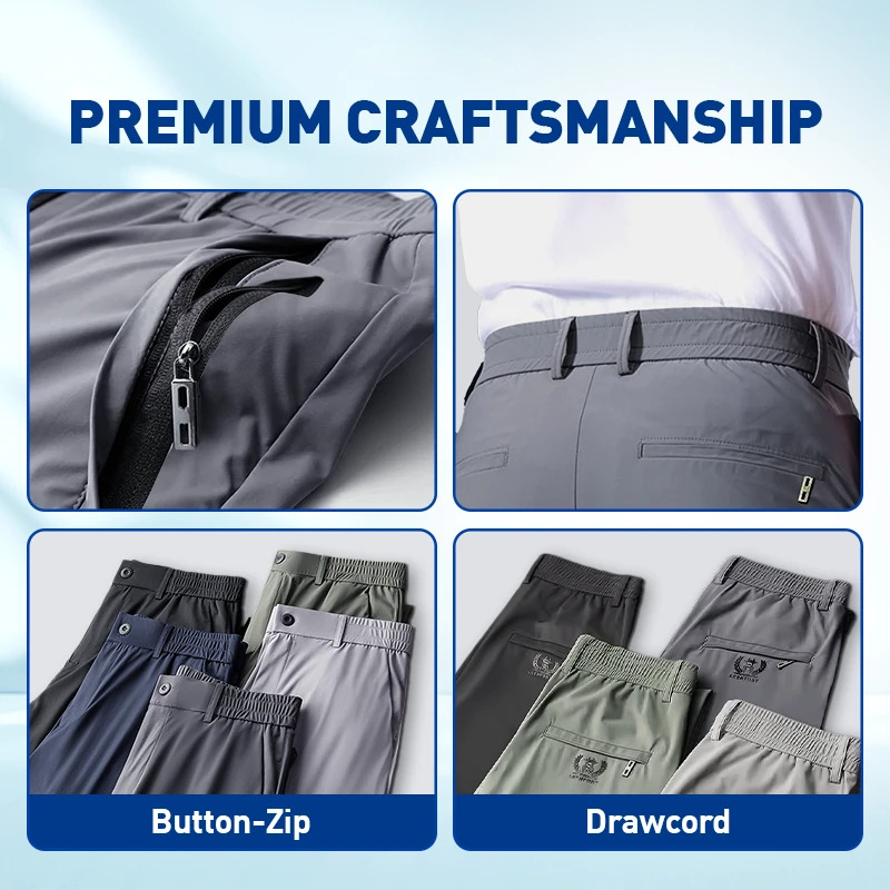Breathable and comfortable men's stretch casual trousers