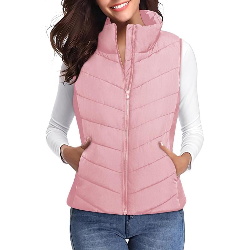šHOT SALE 50% OFFāØļøWomens Sleeveless Zip Up Puffer Vestš-Cozy Without Bulk