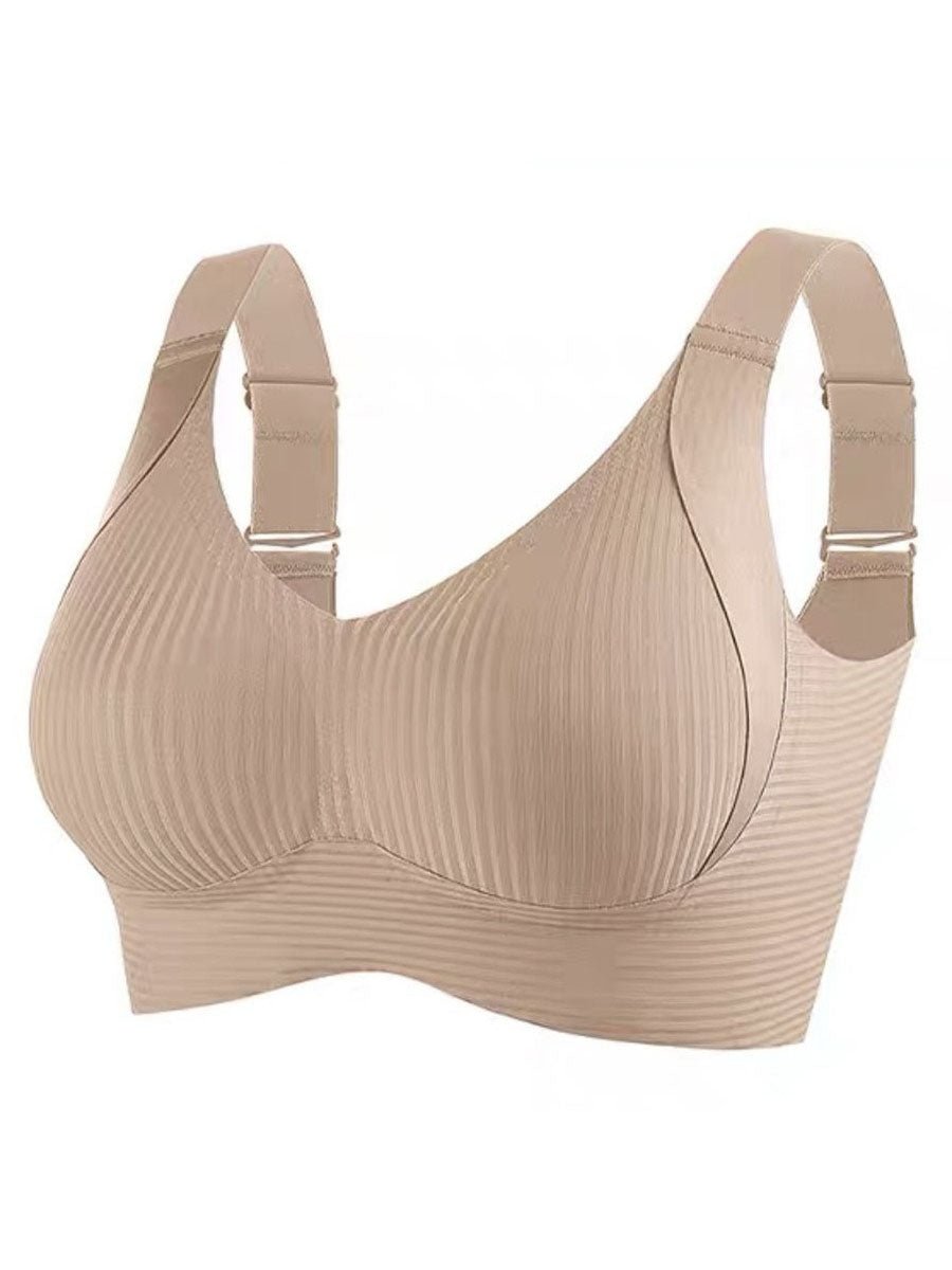 🎁Last Day Buy 1 Get 3 Packs💕Women's Ribbed Push Up Adjustable Wireless Bra