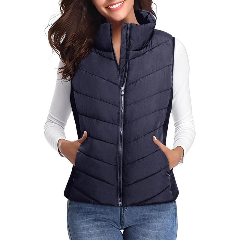 šHOT SALE 50% OFFāØļøWomens Sleeveless Zip Up Puffer Vestš-Cozy Without Bulk