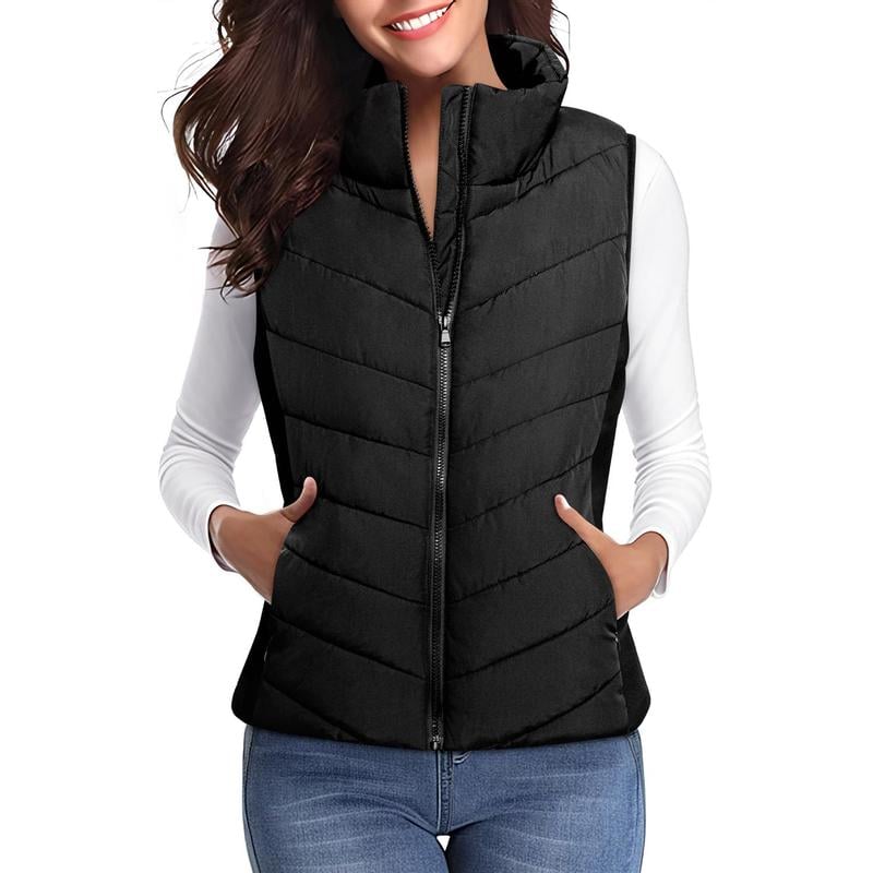 šHOT SALE 50% OFFāØļøWomens Sleeveless Zip Up Puffer Vestš-Cozy Without Bulk