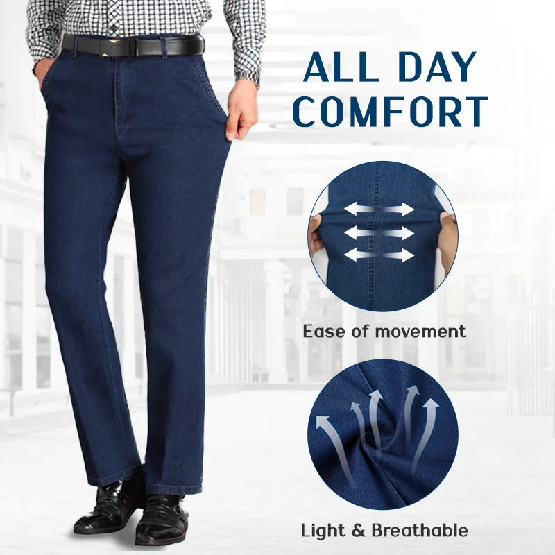 š„Hot Sales - 49% OFFš„Men's Classic Straight Fit Stretch Jeans