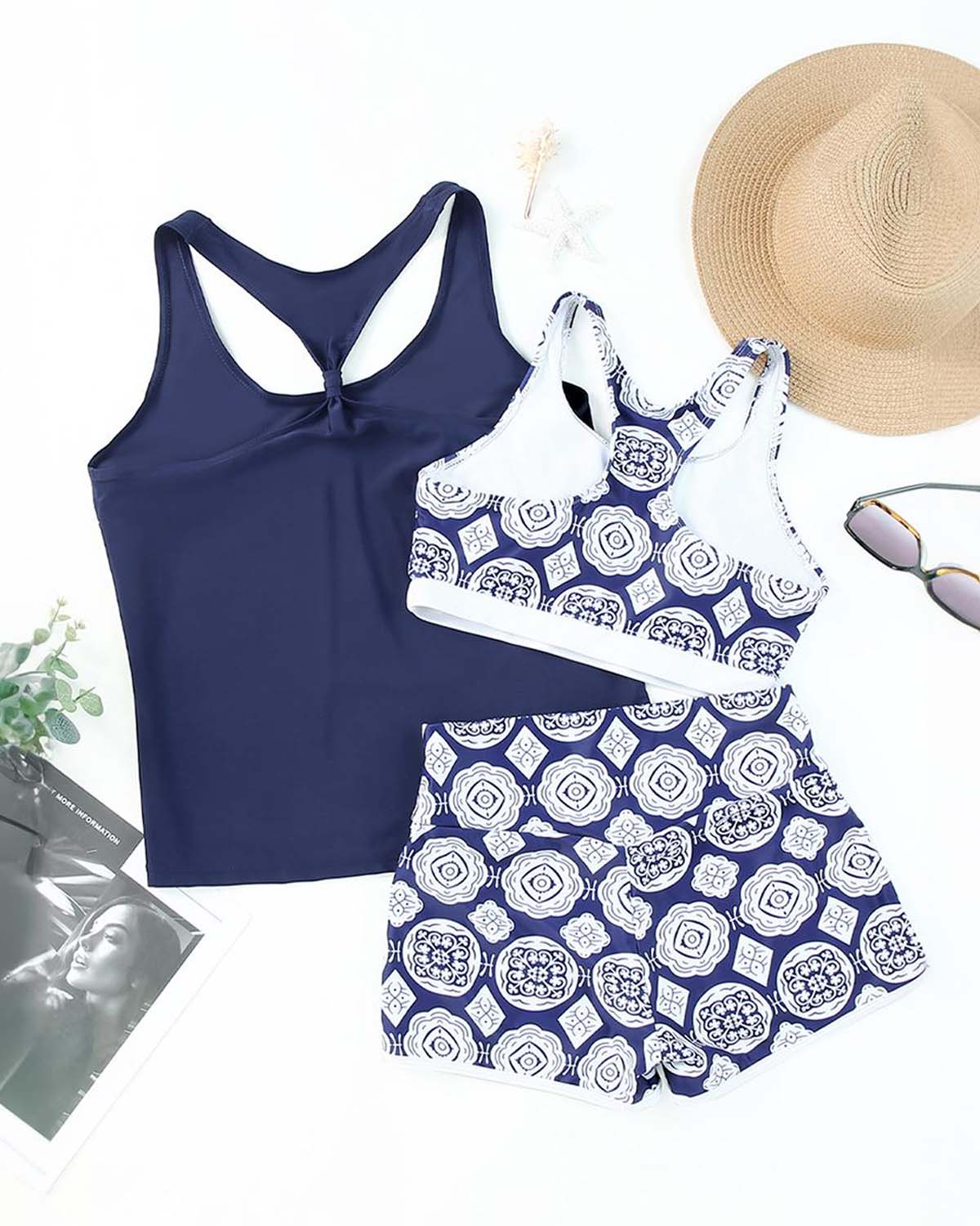 🏖️Summer Hot Sale 50% OFF💝✨Women's Comfortable Printed Bikini 3-Piece Set