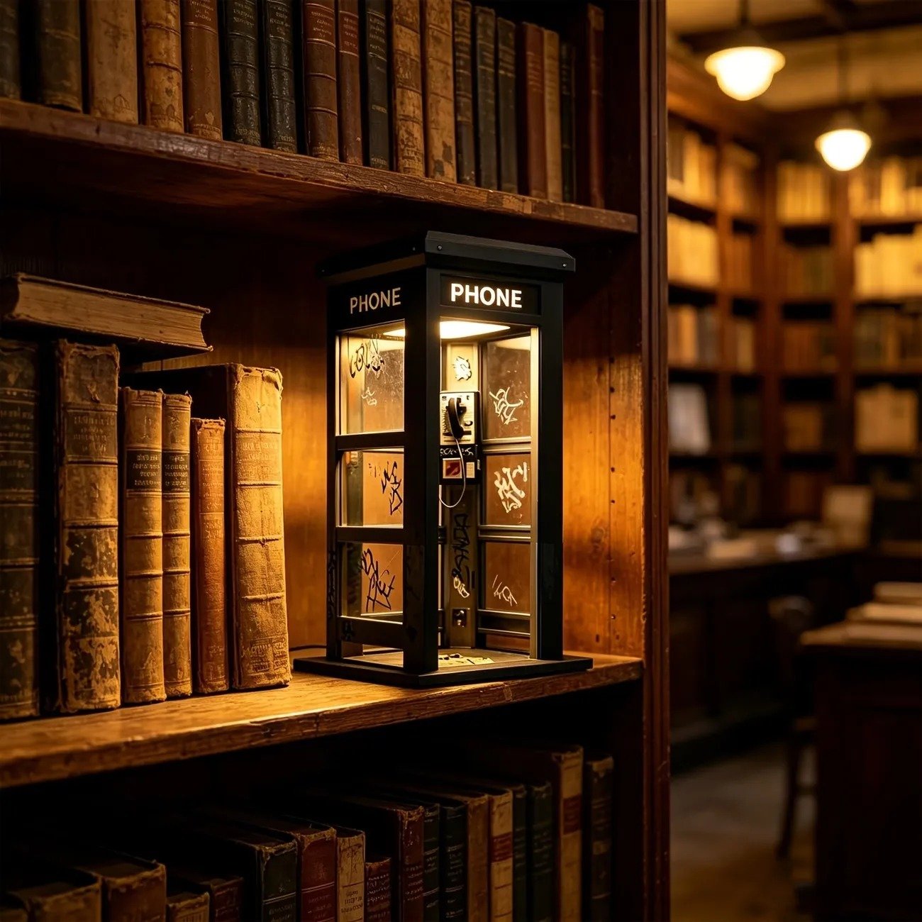 📞50% OFF NOW✨Vintage Phone Booth Ambient Lamp