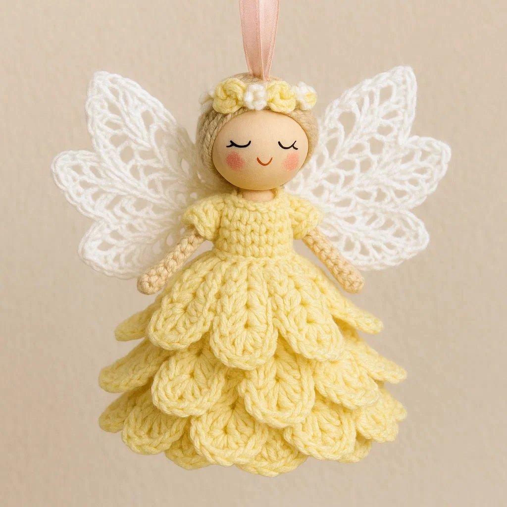 🔥Last Day Sale 50% OFF🎁Crochet Your Own Angel – Complete Craft Kit