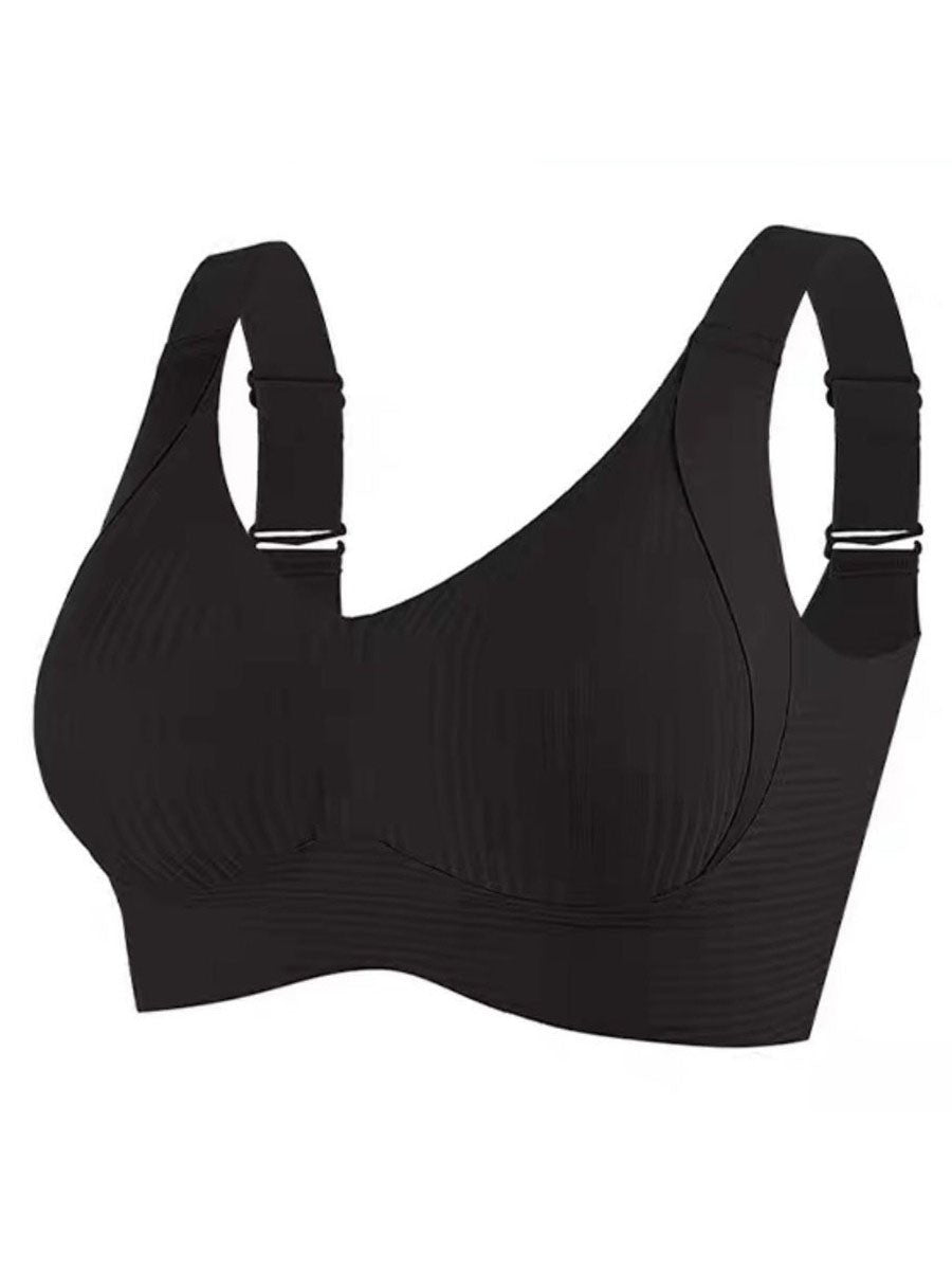 🎁Last Day Buy 1 Get 3 Packs💕Women's Ribbed Push Up Adjustable Wireless Bra