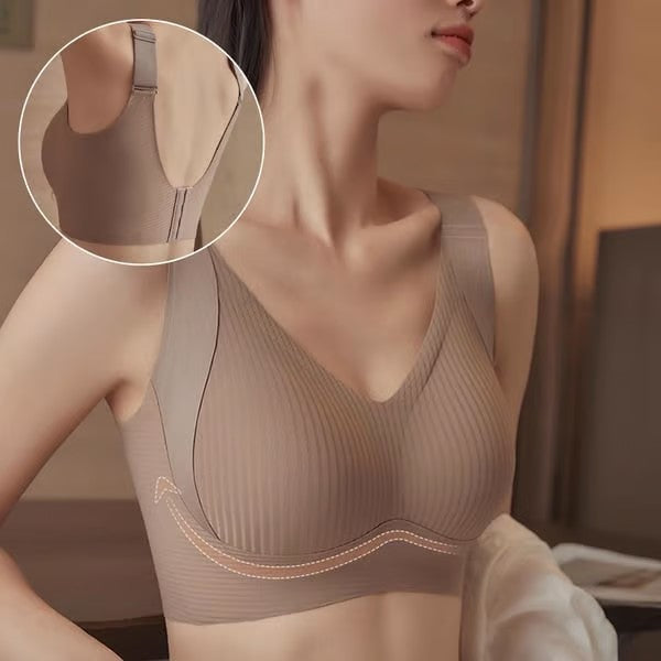 🎁Last Day Buy 1 Get 3 Packs💕Women's Ribbed Push Up Adjustable Wireless Bra