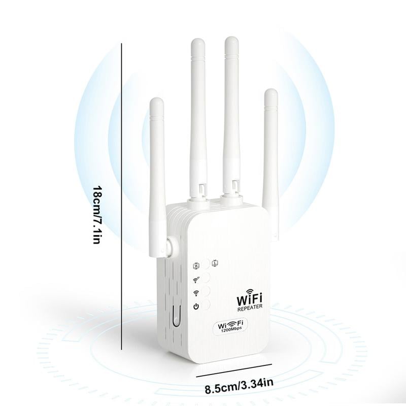 🎁Last day—50% OFF !🔥 2026 WiFi amplifier – 1200 Mbit/s, dual band (5 GHz / 2.4 GHz) 📶 Maximum signal amplification – stable connection throughout your home!