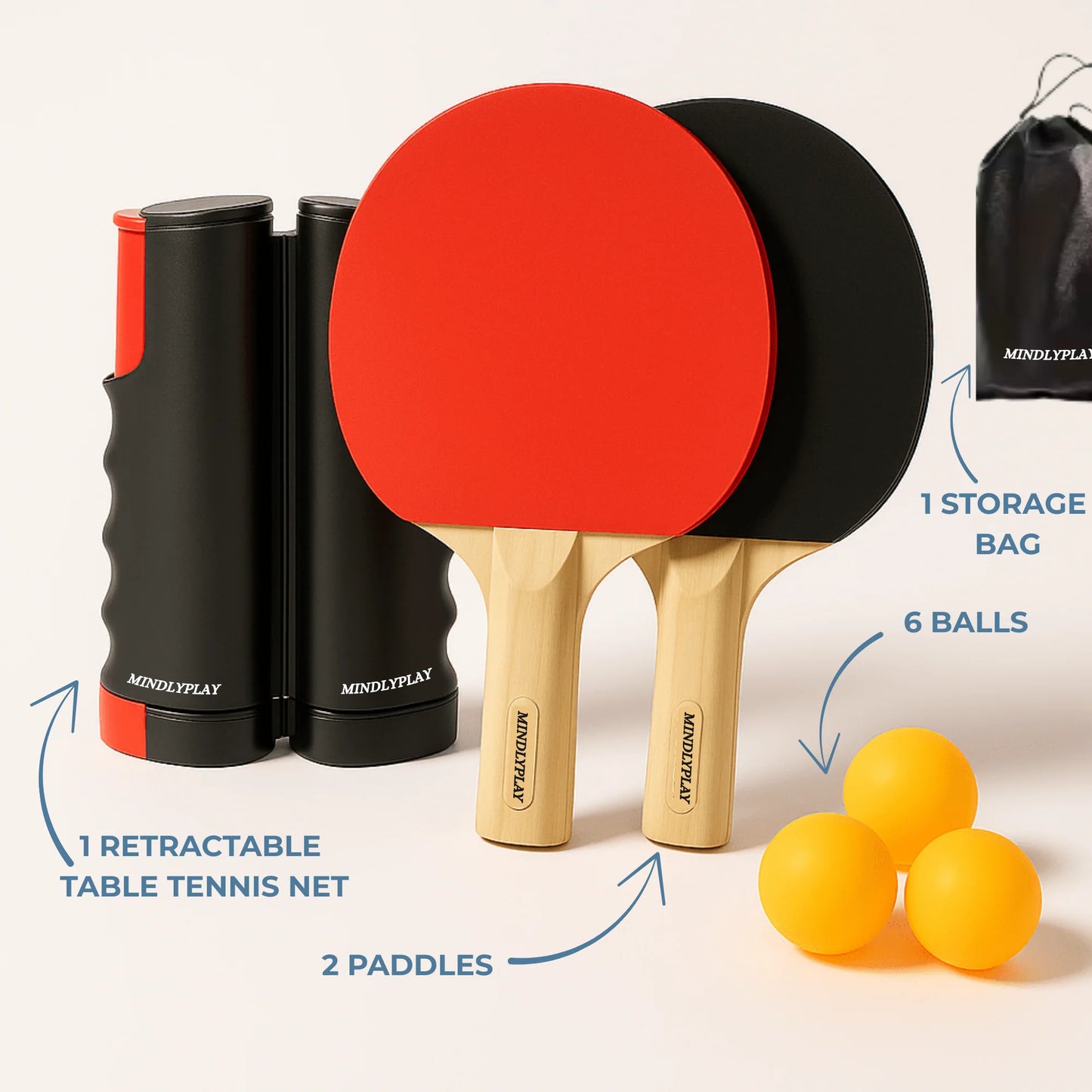 Retractable & Portable Ping Pong Net