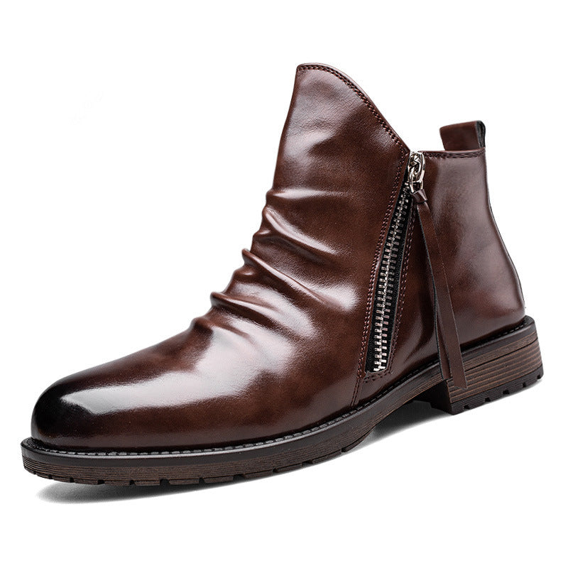 Men's Leather Vintage Leather Boots