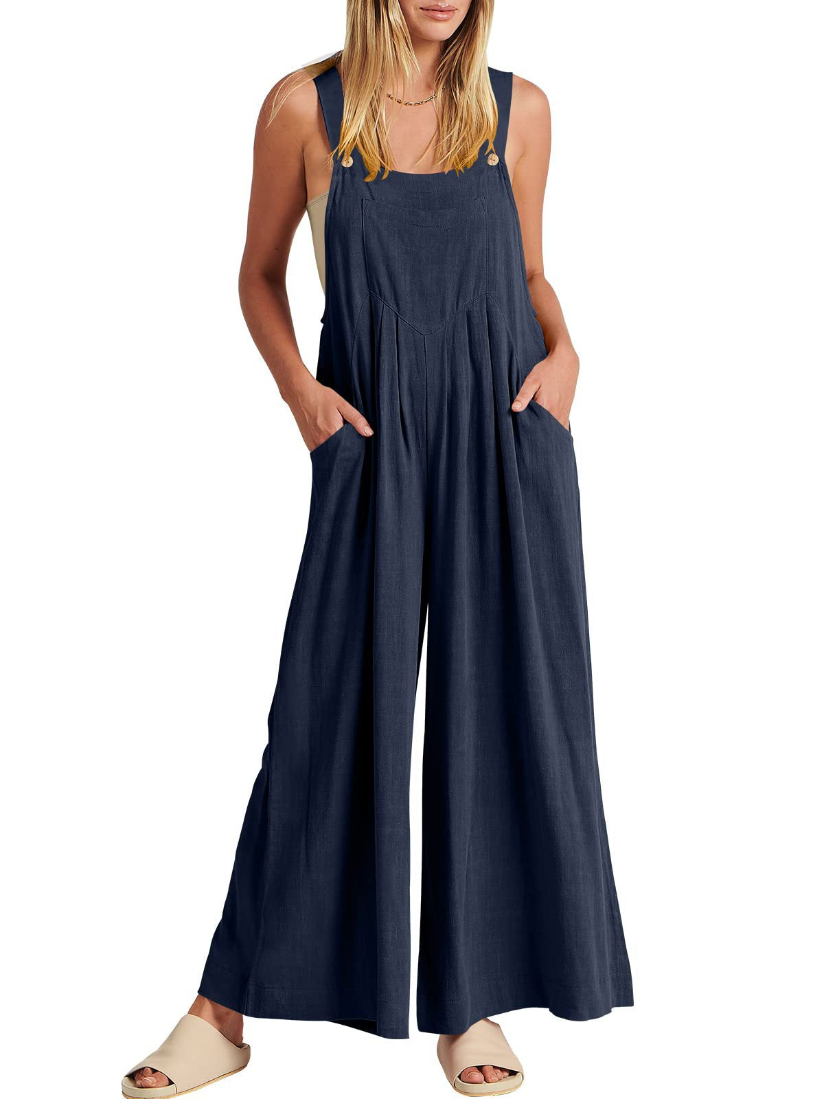 šTime-limited SpecialšPlus Size Wide Leg Overalls Jumpsuit