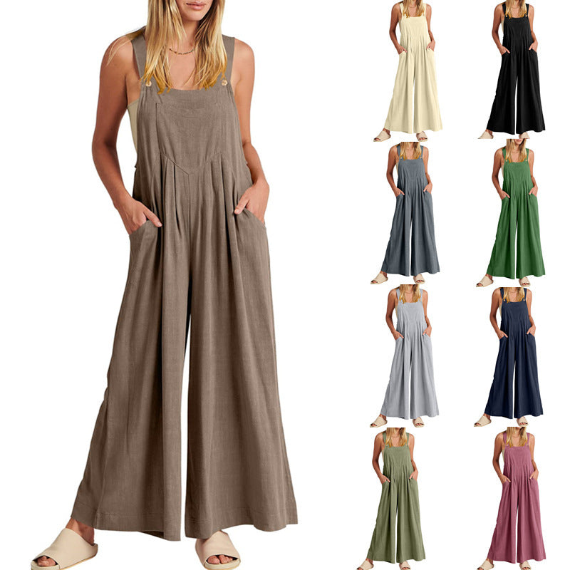 šTime-limited SpecialšPlus Size Wide Leg Overalls Jumpsuit