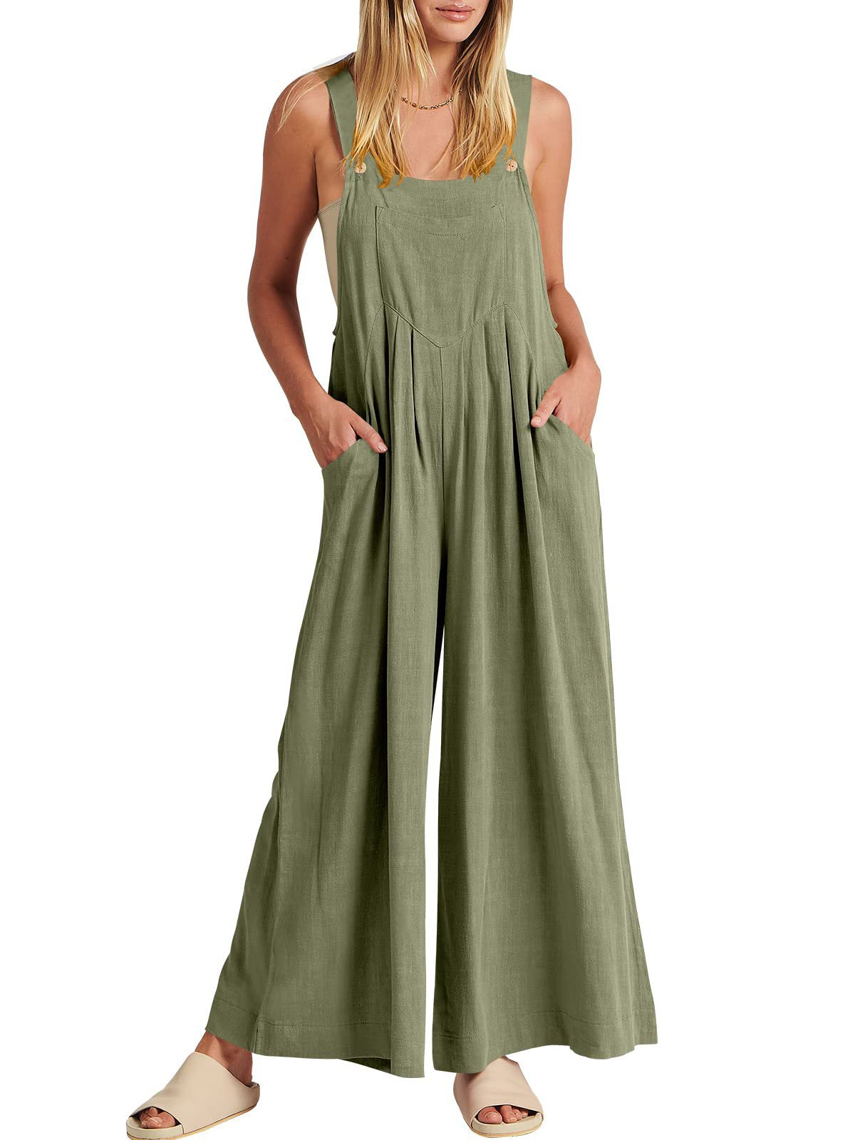 šTime-limited SpecialšPlus Size Wide Leg Overalls Jumpsuit