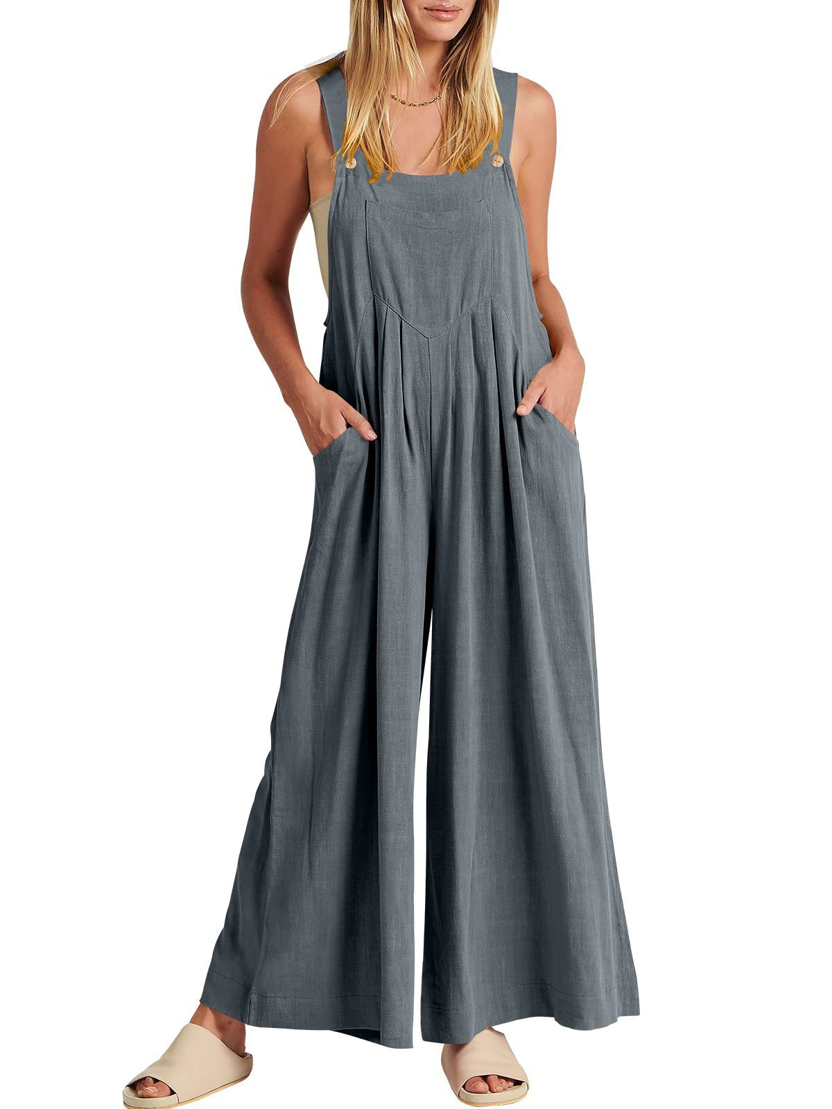 šTime-limited SpecialšPlus Size Wide Leg Overalls Jumpsuit