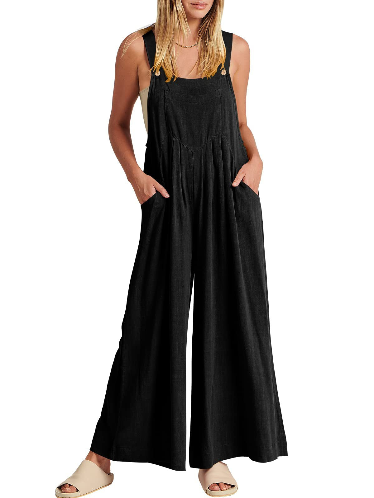šTime-limited SpecialšPlus Size Wide Leg Overalls Jumpsuit