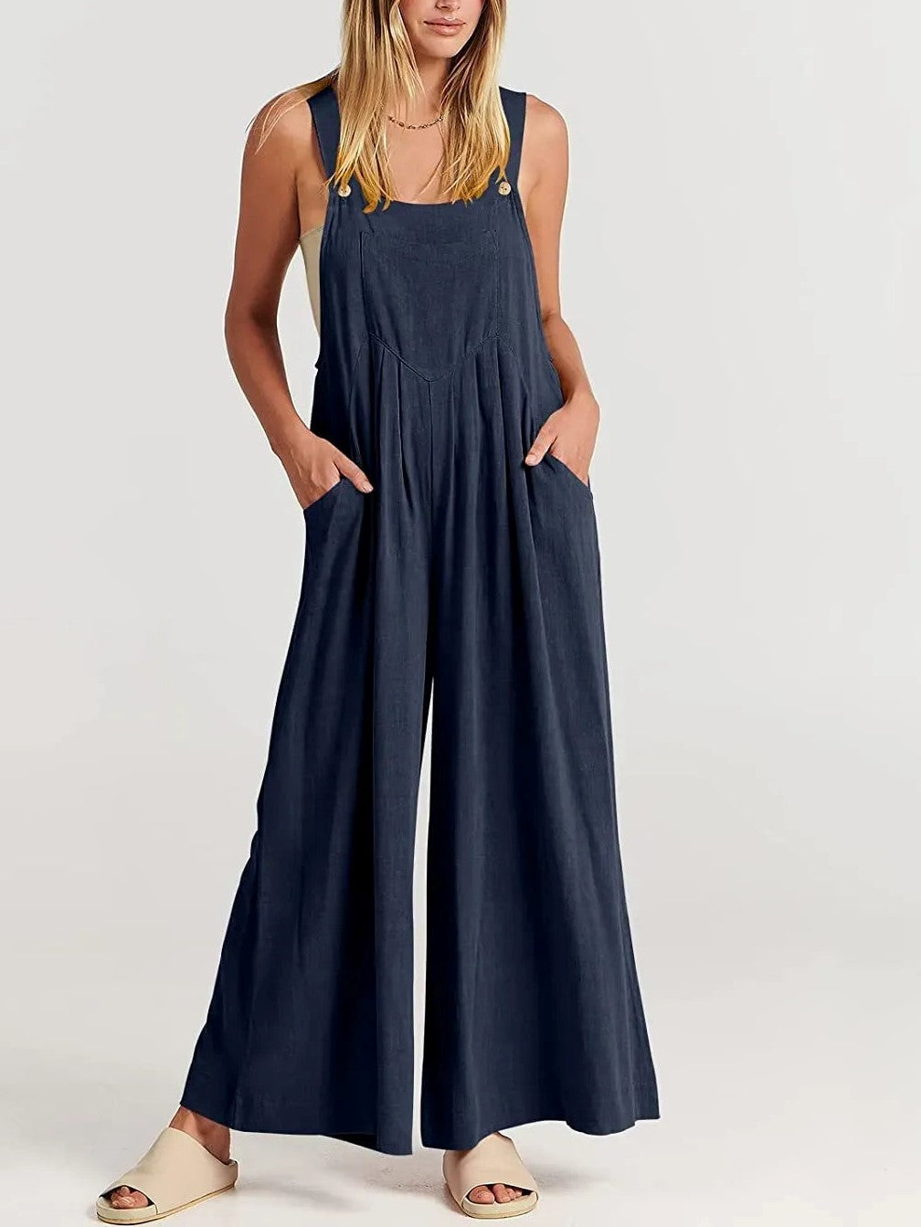 šTime-limited SpecialšPlus Size Wide Leg Overalls Jumpsuit
