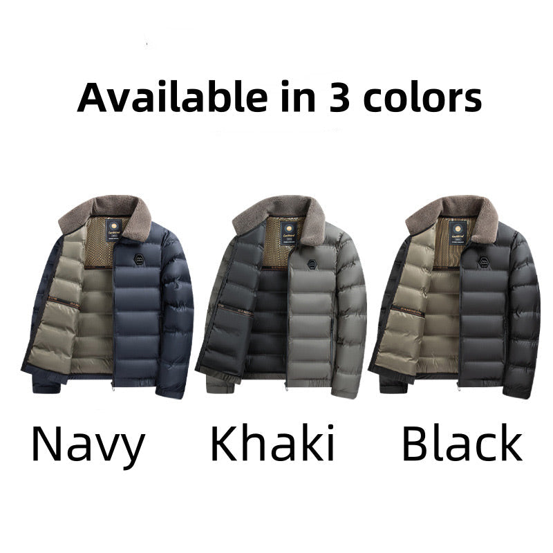❄️Men's Lapel Cotton Padded Jacket -👍Warm and Waterproof!