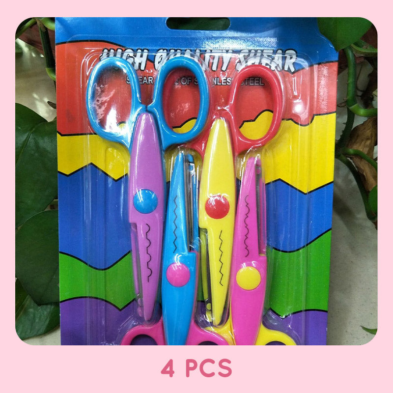 Kids Safety Art Scissors Set for Crafts & Scrapbooking