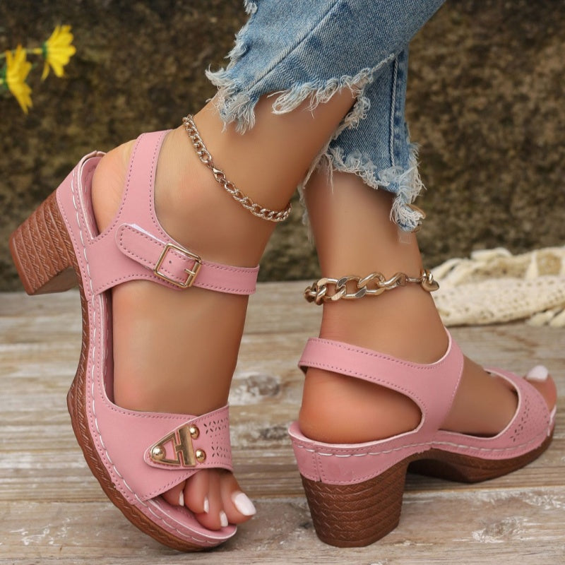 š„ Women's Chunky Heeled Sandals