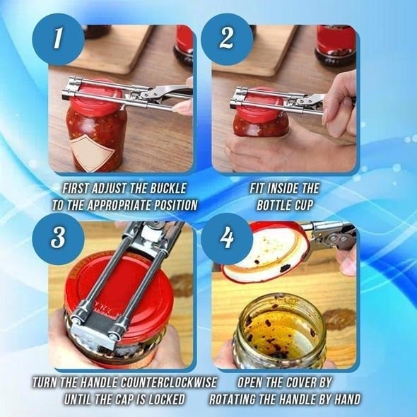 š„Last Day-Buy 1 Get 1 Free!šAdjustable Multifunctional Stainless Steel Can Opene