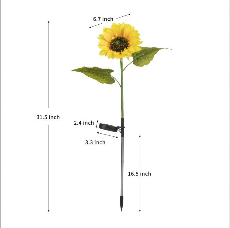 🌻60% OFF FLASH SALE! ✨Sunflower Solar Lights – Glowing Decor for Garden 🌿
