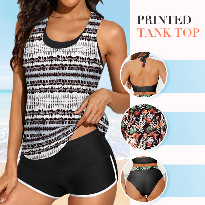 🏖️Summer Hot Sale 50% OFF💝✨Women's Comfortable Printed Bikini 3-Piece Set