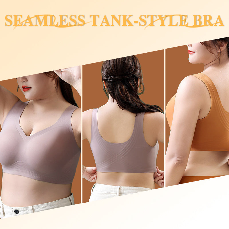 🔥Promotion - 49% OFF✨Breathable Soft Seamless Tank-Style Bra