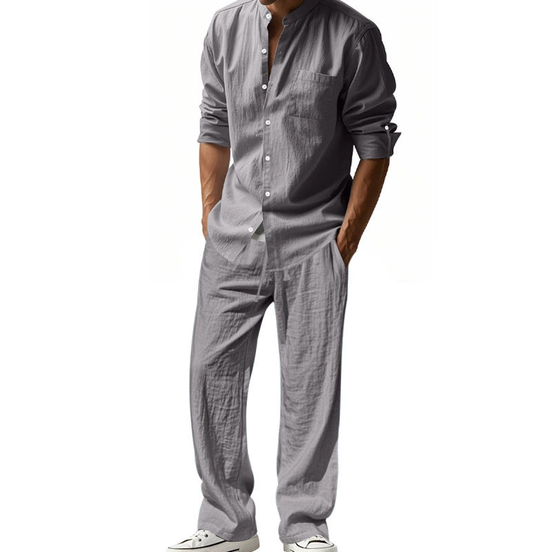 ⏳Time-limited Special⏰Men's Casual Breathable Shirt and Pants Set