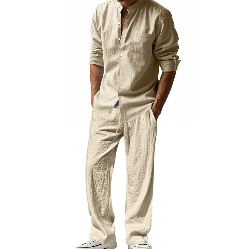 ⏳Time-limited Special⏰Men's Casual Breathable Shirt and Pants Set