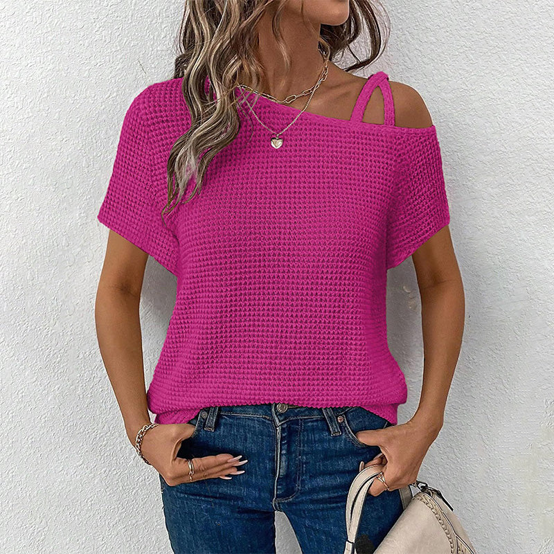 Women's Asymmetric One-Shoulder Top
