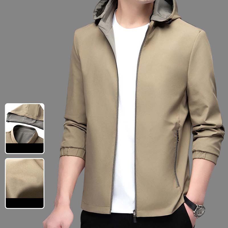 Men's Lightweight Casual Zip-Up Jacket - All-Season Layering, Lightweight for Casual Daily Use 🔄