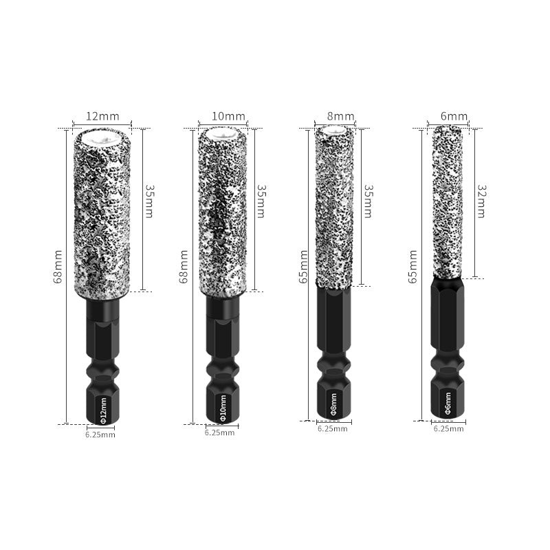 2-in-1 Hexagonal Shank Brazing Dry Drilling Specialized Hole Opener