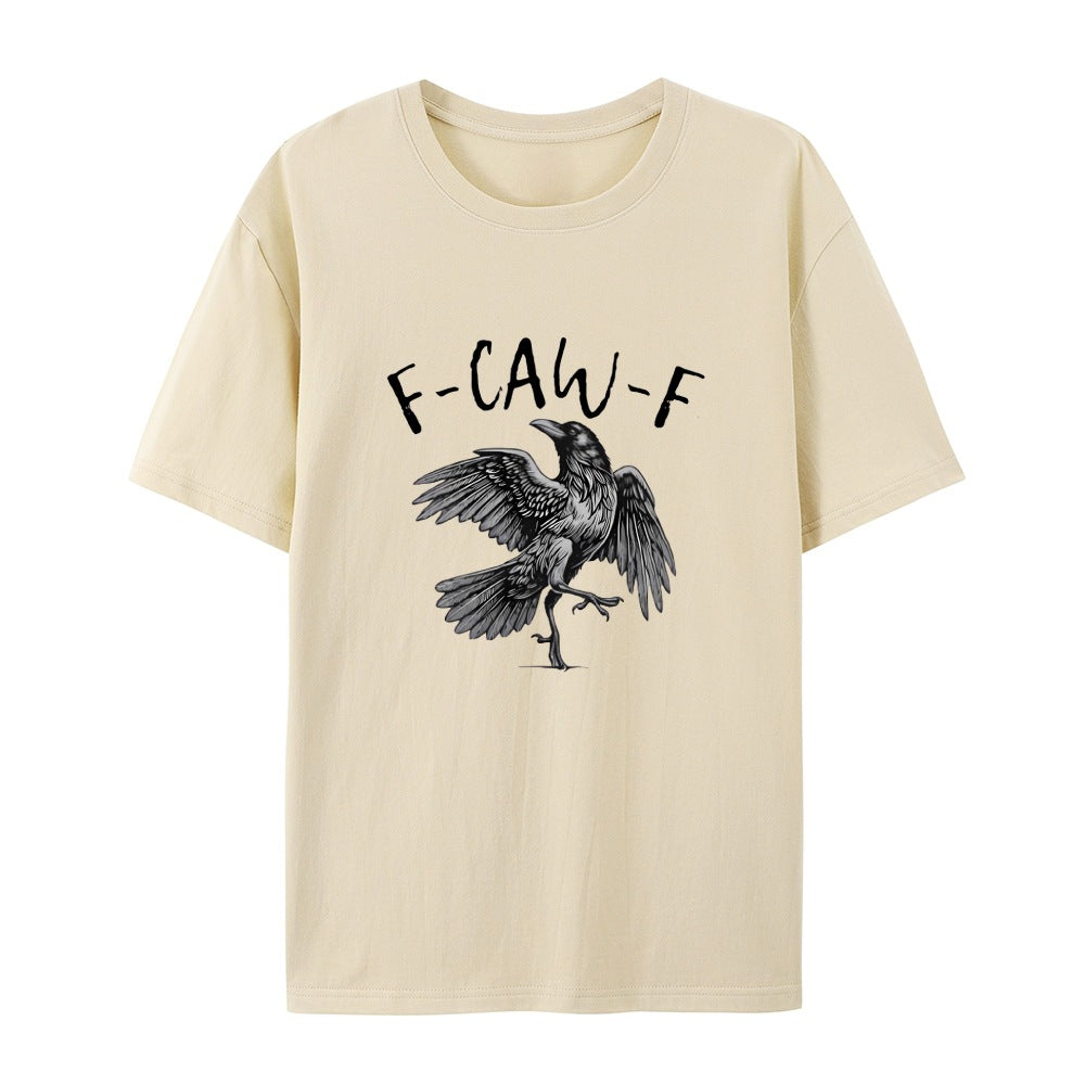 ✨Surprise Price: Only £10.99✨Humorous Crow Graphic T-Shirt – Say It With a Caw!