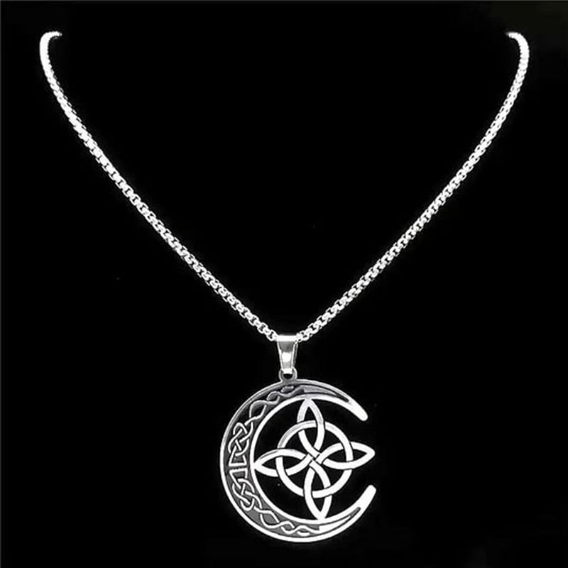 🔥 LAST DAY PROMOTION - 50%OFF 🔥 Celtic Moon Pendant Necklace