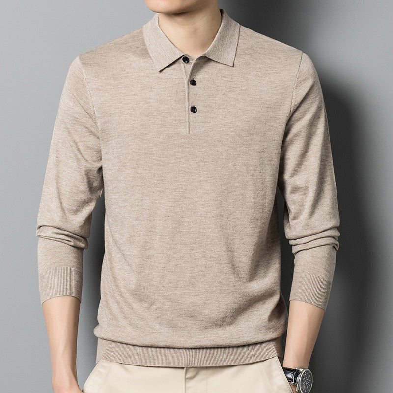 Men’s Classic Solid Color Knit Top