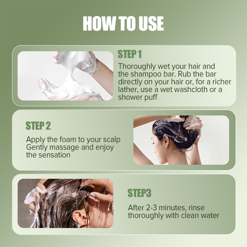 🎉Buy 2 Get 1 Free🎉Natural Shampoo Bar For Strengthening Hair