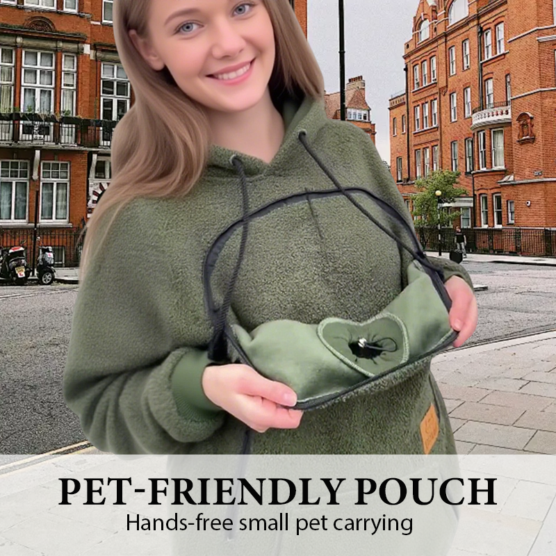 Unisex Cozy Pet Pouch Hoodie