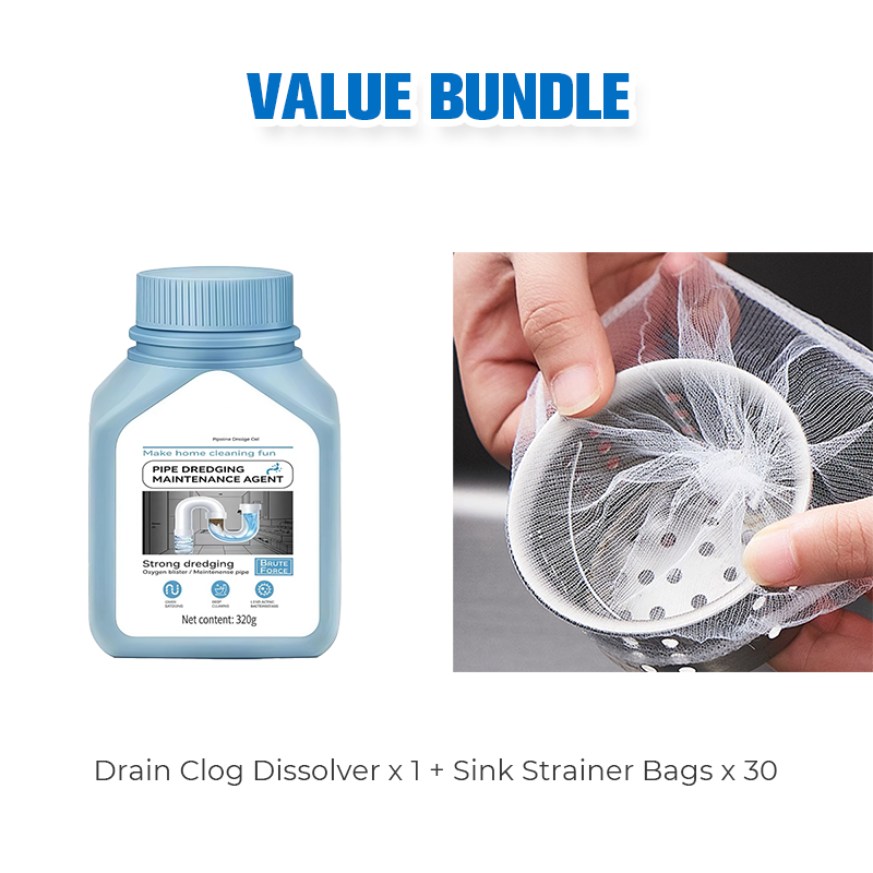 š§“Powerful Sink & Drain Cleaner, Heavy Duty Unblocker Liquid, Kitchen Pipe Dredging Agent for Household Soap Scum & Clogged Drains